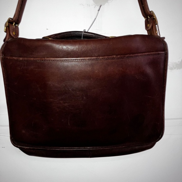 Vintage Coach 70s brown leather men’s bag - Picture 4 of 9